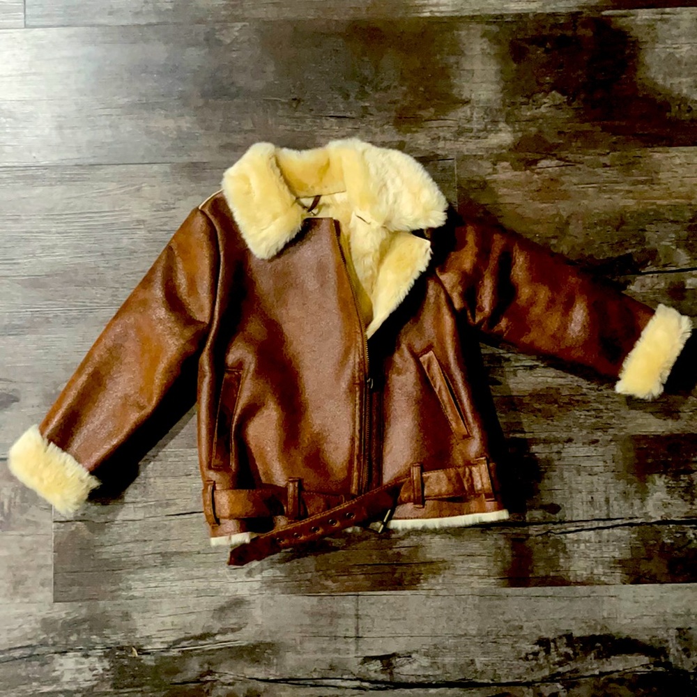 Brand New/Never Worn Shearling Jacket for Girls